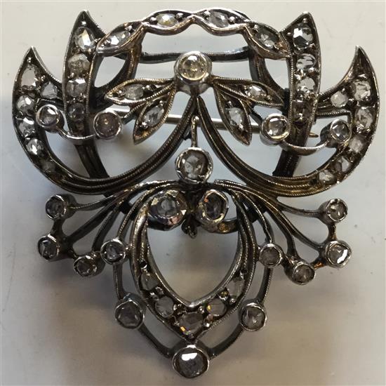 Diamond brooch